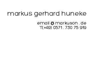 kontakt markus gerhard maria huneke